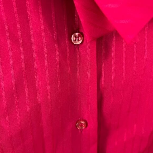 Ashley Hall Vintage Red Blouse Sz 14 - Picture 5 of 16